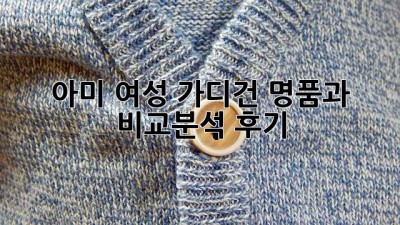 아미 여성 가디건: 명품과 비교분석 후기